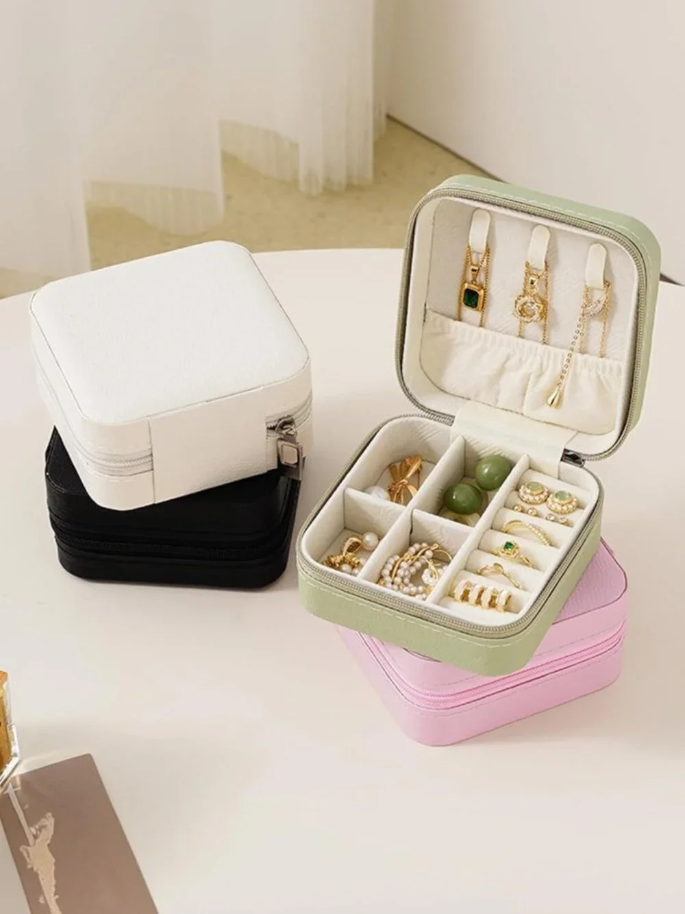 Portable Mini Travel Jewelry Organizer Case - Perfect Gift for Women & Girls